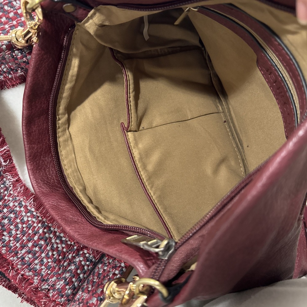 NWT Jen & Co. Marie Vegan Crossbody Trendy Design Adjustable Removable Strap - Picture 9 of 10